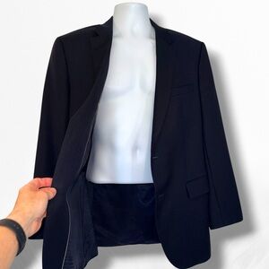 HugoBoss The Sweet3 Men’s Navy Wool Blazer 42R Classic Two-Button Made in Turkey